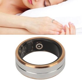 Resim Akıllı Sağlık Halkası, Gümüş Altın Şarj Edilebilir Akıllı Yüzük Sağlık Takip Cihazı, Kadınlar Için Uyku İzleme Için 