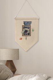Resim Ofis Duvar Dekoru, Pinterest Oda Dekoru, Sanat Serisi, Kanvas Flama Askılı Duvar Örtüsü NO:452 - Renkli - 20 / 30 x 40 