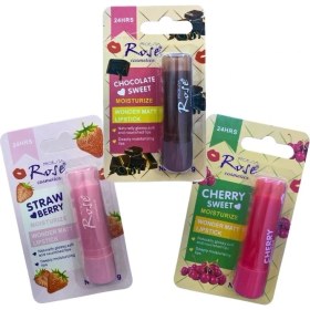 Resim MCM Group Yoğun Etkili Dudak Koruyucu Nemlendirici Balm Kiraz Çilek Çikolata (3lü Set) ( Lisinya ) 