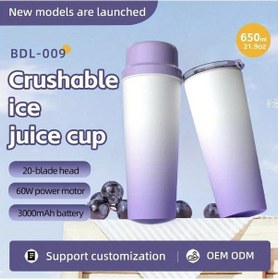 Resim Topshop1 Gradient Green 650ml Paslanmaz Çelik Portatif Blender, Sıcak Soğuk Uyumlu, Usb Şarjlı 