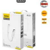 Resim DUDAO L16C 3.5mm AUX to Type-C Dönüştürücü Kablo (10 CM) 