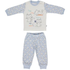 Resim Bebetto Erkek Bebek Kedili Pijama Takımı 