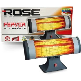Resim Rose Elektrikli Soba Isıtıcı 3 Çubuklu Emniyetli 