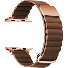 Resim ​​​Watch 38mm Uyumlu KRD-78 PU Deri Kordon Strap Kayış CLO- Kahverengi 