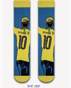 Resim Neymar Desenli Unisex Kolej Çorap Renkli 