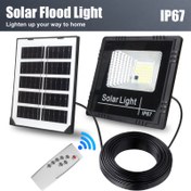 Resim 44 Süper Parlak LED Güneş Duvar Lambası Su geçirmez, enerji tasarruflu çok modlu süper parlak LED güneş duvar lambası lityum pil ve uzaktan kumanda ile birlikte, açık hava bahçesi ve avlu aydınlatması için çok uygun 