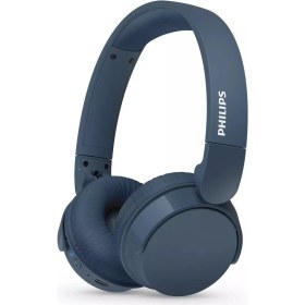 Resim Philips Mavi TAH4209 Kablosuz Kulak Üstü Kulaklık Dinamik Bas, Bluetooth, Net Arama, 55 Saat Kullanım-Mavi 