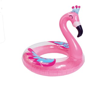 Resim Swim Essentials Pink Flamingo Yüzme Simidi 95cm 