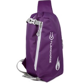 Resim Fosenze Su Geçirmez Nilon Askılı Çanta - Ultra Hafif, Kulaklık Deligi Ve Spreyli Arka - Seyahat Ve Günlük Kullanıma Uygun Mor 5603 Çok Renkli 