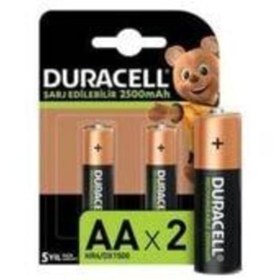 Resim Duracell 10 Adet 2500 Mah Aa Şarjlı Kalem Pil 5 Çift 