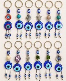 Resim Blackcraft Nazar Boncuğu Anahtarlık Altın - Siyah 