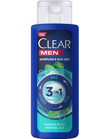 Resim Clear Men Mentol 3in1 Duş Jeli & Şampuan 90 ML 