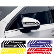 Resim Volkswagen Polo Yan Dikiz Aynası Şerit Sticker Araca Özel 