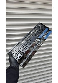 Resim Vipplaka Mını Uyumlu Ortası Mat Plakalık 