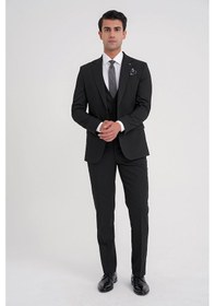 Resim Efor Tk 921 Takım Slim Siyah Klasik Siyah 