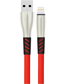 Resim Konfulon S89 Metal Uçlu Lightning Kablo İphone Uyumlu 1m 2.4a Flzdgnkr - 12 - Kırmızı 