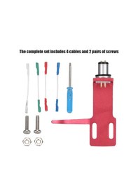 Resim Hfambition Alüminyum Zarfli Kaliteli Fonograf Mıkrofon Stantı - 4 Kablolu, 2 Vida Çifti, Kolay Montajlı, Üst Düzey Cihazlar İçin Diğer 