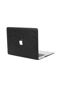 Resim Apple Uyumlu MacBook Air Kılıf 13 İnç Deri Leat01 Eski Usb'li Model 2010-2017 A1369 A1466 İle Siyah 