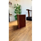 Resim Efe Deri Dikişli Araç Ruhsat Kılıfı Kabı Ruhsatlık Ruhsat Koruyucu 