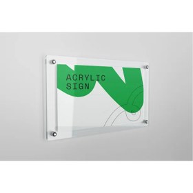 Resim Atalya Reklam ve Tasarım Şeffaf Pleksi Kapı Tabelası 35x30cm 