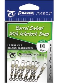 Resim Pioneer Barrel Swivel With Interlock Snap Fırdöndü 4 