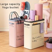 Resim 1 Adet Yoga Matı Saklama Sepeti, Fitness Ekipmanları Düzenleyici Ev Boşluğu Köpük Çubuk Tutucu 