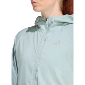 Resim Adidas KA0255 Run Ess Jkt W Mavi Normal Düz Kadın Zip Ceket 