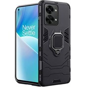 Resim Microcase Oneplus Nord 2t Batman Serisi Yüzük Standlı Armor Kılıf - Siyah 