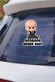 Resim CanCo Store Patron Bebek Arabada Bebek Var Sticker 15x20 Cm Su Geçirmez Yüksek Çözünürlüklü Araba Sticker 