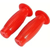 Resim Tongdashop Evrensel 7/8'' 22mm Dirt Pit Bike Motocross Bobber Touring Kırmızı Tutamak 