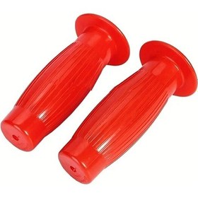 Resim Tongdashop Evrensel 7/8'' 22mm Dirt Pit Bike Motocross Bobber Touring Kırmızı Tutamak 