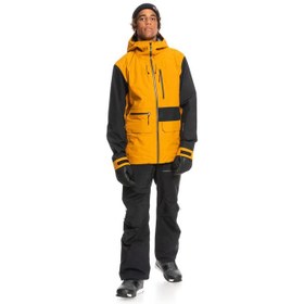 Resim Quiksilver Hlpro Carlson 3L Gore-Tex Erkek Kahverengi Snowboard Ceketi 