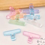 Resim Kawaii Şeffaf PVC Bağlama Klipsleri - Belgeler, Biletler ve Kitaplar için Renkli İndeks Sayfa Tutucuları - Diverse Renkler (Pembe, Mavi, Yeşil, Sarı, Mor, Pembe) ile Ofis Bağlama Malzemeleri, Belge Düzenleme | Eğlenceli Tasarım | Şeffaf Malzeme 