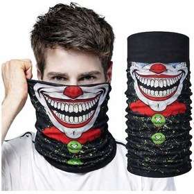 Resim Joker Yüz Baskılı Baf Bandana - Çok Amaçlı Boyunluk Bandana Ilkeshop - 80 2 No 