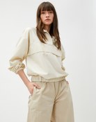 Resim Paraşüt Sweatshirt Kapüşonlu Beli Lastikli 