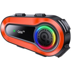 Resim Mufunye Q082x Bt5.0 Kablosuz Motosiklet İnterkom Kulaklığı Gürültü Önleyici 1000 Metre Mesafede Aynı Anda 2 Sürücü Konuşabilir Dnmucj 