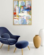 Resim Yağlı Boya Tablo %100 El Yapımı Home In Joy 55Cmx75Cm 