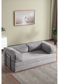 Resim Lounge Aktivite Koltuğu Çok Amaçlı Koltuk Yatak Gri Gri 