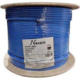 Resim Nexans Cat 6 Halogen Free Utp 23awg Kablo 500m Mavi 