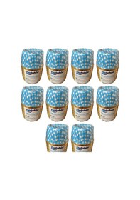 Resim Dolphin Muffin Kağıt Karton Altın Mavi Desenli Cupcake Kek Kalıbı Kapsülü Kabı - 25 Adetlik 10 Paket 