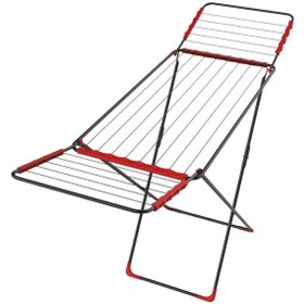 Resim Devecioğlu MM027 Noax Kalın Telli Kanatlı Çamaşır Kurutmalık Kırmızı - Siyah 