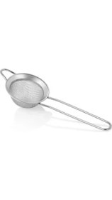 Resim Kitchen Damys Lüks Paslanmaz Çelik Bardak Üstü Çay Süzgeci 