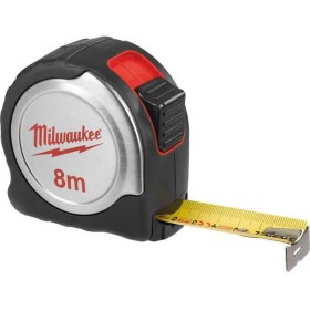 Resim PremiumPort 8 Metre Krom Gövdeli Şerit Metre, Hassas ve Dayanıklı Ölçüm Aracı 