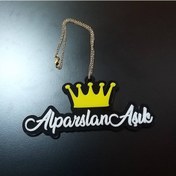 Resim Kişiye Özel Dikiz Ayna Süsü Kral Taçlı 