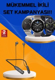 Resim Toptan Bulurum Alarm ve Titreşim Özellikli Akıllı Saat ve Mikrofonlu Kablolu Bluetooth Kulaklık 60 Saat 