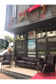 Resim 3A Mobilya English Burgundy Chesterfield Takımı 