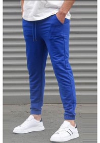 Resim Madmext Saks Basic Paçası Lastikli Erkek Eşofman 5494-saks Saks Mavi 
