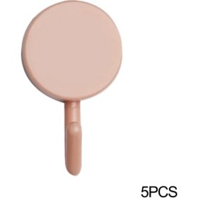 Resim GongtuShop C-5pcs Pembe Tarzı Duvara Monte Organizatör Saklama Kutusu Uzaktan Kumandaya Monte Cep Telefonu Fişi Duvar Tutucu Şarj Çok Işlevli Kanca Tutucu Standı (Yurt Dışından) 