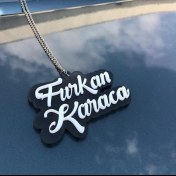 Resim Appcity Kişiye Özel Isimli Lüks 3D Pleksi Dikiz Ayna Süsü 