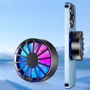 Resim Deppo Trend iPhone/Samsung ve Tüm Telefon Tablet Uyumlu Mıknatıslı Sabitlenen Soğutucu Led Isı Önleyici Fan 